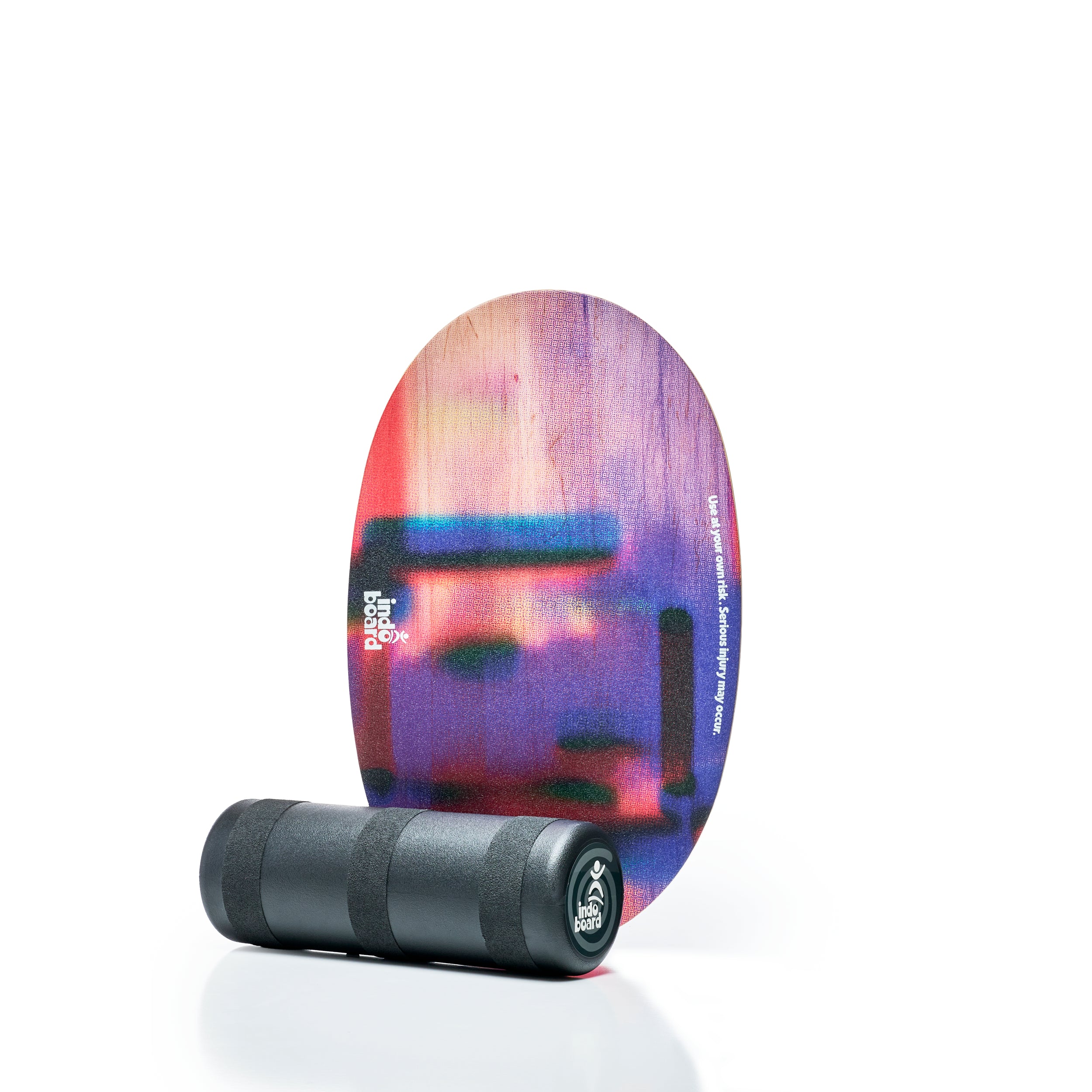 INDO BOARD Original Ola Grande balance board with black roller for fitness, core training, and improving balance at home or gym.