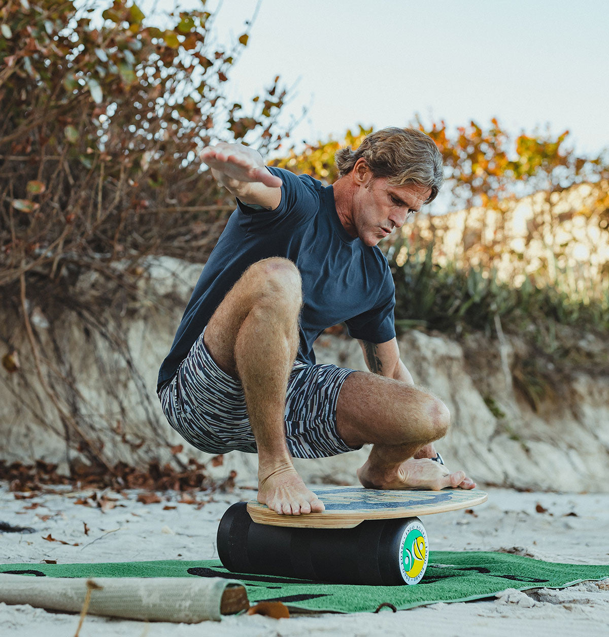 Matt Dayton catching waves anywhere on an INDO BOARD Original