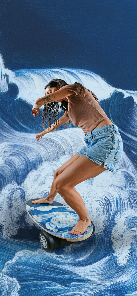 Indo Board Original Balance Training Roller Air Coussin Bois Surf Set Lot Indo Board Original Balance Training Roller Air Coussin Bois Surf Set Lot